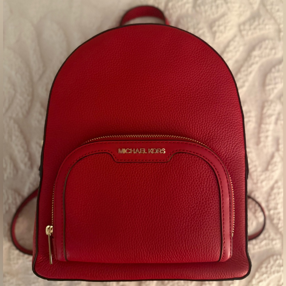 Michael Kors Cherry Red Backpack